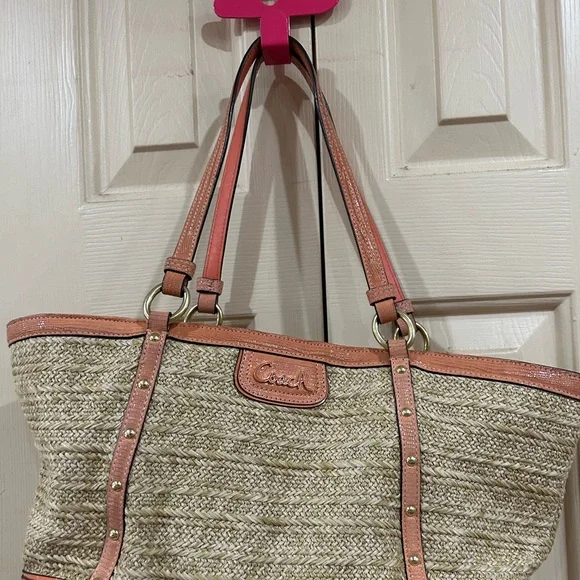 Coach straw tote Women
